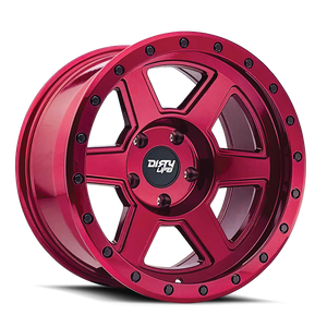Dirty Life 9315 Compound 17x9 / 5x127 BP / -38mm Offset / 78.1mm Hub Crimson Candy Red Wheel