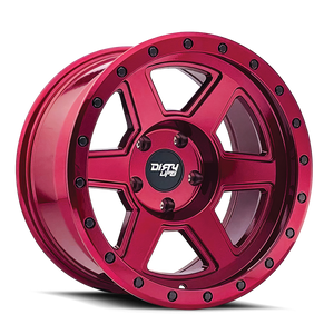 Dirty Life 9315 Compound 17x9 / 6x135 BP / -12mm Offset / 87.1mm Hub Crimson Candy Red Wheel