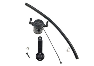 J&L 16-19 Honda Civic 1.5L Turbo (EX & Si) Passenger Side Oil Separator 3.0 - Black Anodized