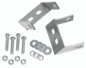 Kentrol 45-86 Jeep CJ Rear Bumper Brackets Pair - Polished Silver