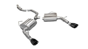 Corsa 11-13 Chrysler 200/Dodge Avenger V6 Black Sport Cat-Back Exhaust
