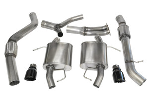 Corsa 07-12 BMW 335i Touring E91 Black Sport Cat-Back Exhaust