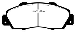 EBC 97 Acura CL 3.0 Yellowstuff Front Brake Pads