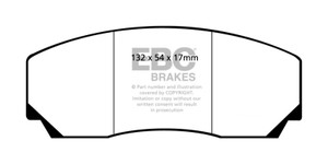 EBC 90-00 Aston Martin Vantage 5.3 (Twin Supercharged)(AP) Bluestuff Front Brake Pads