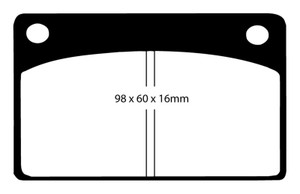 EBC 66-68 Volvo 140 1.8 Yellowstuff Front Brake Pads