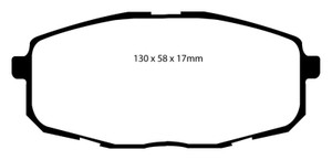 EBC 09-12 Hyundai Elantra 2.0 Touring Ultimax2 Front Brake Pads