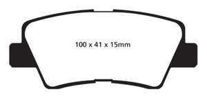 EBC 09-11 Hyundai Azera 3.3 Redstuff Rear Brake Pads