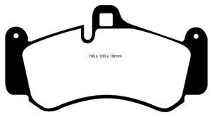 EBC 01-03 Porsche 911 (996) (Cast Iron Rotor only) 3.6 Twin Turbo GT2 Yellowstuff Front Brake Pads