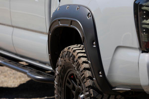 Defender Pocket Fender Flares | 218 Midnight Black Metallic | Toyota Tacoma (16-23) Defender Pocket Fender Flares | 218 Midnight Black Metallic | Toyota Tacoma (16-23)