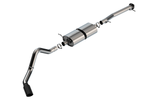 Borla 20-22 Chevrolet/GMC Silverado/Sierra 6.6L T-304 SS Cat-Back S-Type Exhaust - Brushed Borla 20-22 Chevrolet/GMC Silverado/Sierra 6.6L T-304 SS Cat-Back S-Type Exhaust - Brushed