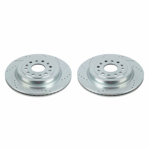 Power Stop 19-20 Ram 1500 Rear Evolution Drilled & Slotted Rotors - Pair Power Stop 19-20 Ram 1500 Rear Evolution Drilled & Slotted Rotors - Pair