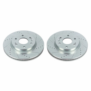 Power Stop 19-20 Chevrolet Silverado 1500 Front Evolution Drilled & Slotted Rotors - Pair Power Stop 19-20 Chevrolet Silverado 1500 Front Evolution Drilled & Slotted Rotors - Pair