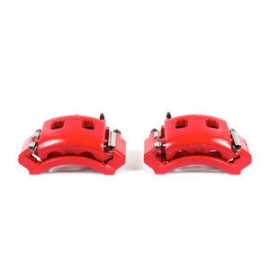 Power Stop 98-02 Dodge Ram 1500 Van Front Red Calipers w/Brackets - Pair Power Stop 98-02 Dodge Ram 1500 Van Front Red Calipers w/Brackets - Pair