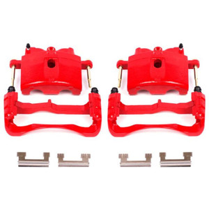 Power Stop 00-04 Cadillac DeVille Front Red Calipers w/Brackets - Pair