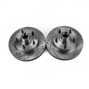 Power Stop 86-93 Ford E-150 Front Evolution Drilled & Slotted Rotors - Pair Power Stop 86-93 Ford E-150 Front Evolution Drilled & Slotted Rotors - Pair