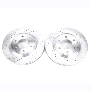 Power Stop 08-10 Infiniti QX56 Front Evolution Drilled & Slotted Rotors - Pair Power Stop 08-10 Infiniti QX56 Front Evolution Drilled & Slotted Rotors - Pair