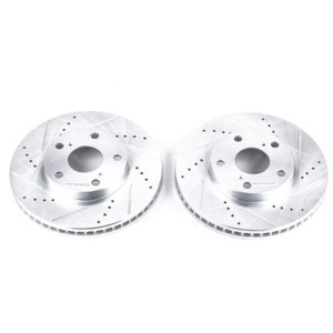 Power Stop 92-01 Lexus ES300 Front Evolution Drilled & Slotted Rotors - Pair Power Stop 92-01 Lexus ES300 Front Evolution Drilled & Slotted Rotors - Pair