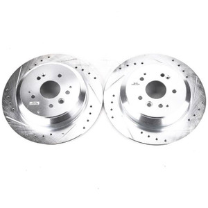 Power Stop 14-16 Acura MDX Rear Evolution Drilled & Slotted Rotors - Pair Power Stop 14-16 Acura MDX Rear Evolution Drilled & Slotted Rotors - Pair