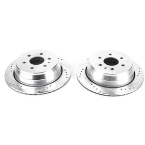 Power Stop 15-19 Chevrolet Colorado Rear Evolution Drilled & Slotted Rotors - Pair Power Stop 15-19 Chevrolet Colorado Rear Evolution Drilled & Slotted Rotors - Pair