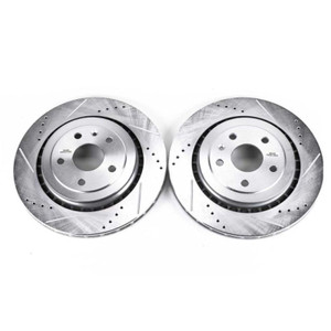Power Stop 16-18 Cadillac ATS Rear Evolution Drilled & Slotted Rotors - Pair Power Stop 16-18 Cadillac ATS Rear Evolution Drilled & Slotted Rotors - Pair