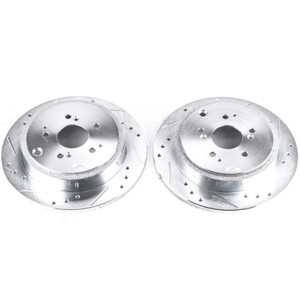 Power Stop 01-06 Acura MDX Rear Evolution Drilled & Slotted Rotors - Pair Power Stop 01-06 Acura MDX Rear Evolution Drilled & Slotted Rotors - Pair
