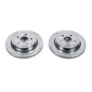 Power Stop 11-19 Dodge Durango Rear Evolution Drilled & Slotted Rotors - Pair Power Stop 11-19 Dodge Durango Rear Evolution Drilled & Slotted Rotors - Pair