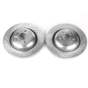 Power Stop 05-10 Chrysler 300 Rear Evolution Drilled & Slotted Rotors - Pair Power Stop 05-10 Chrysler 300 Rear Evolution Drilled & Slotted Rotors - Pair