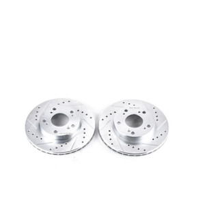 Power Stop 02-06 Acura RSX Front Evolution Drilled & Slotted Rotors - Pair Power Stop 02-06 Acura RSX Front Evolution Drilled & Slotted Rotors - Pair