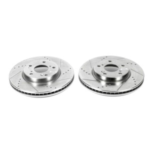 Power Stop 13-19 Honda Accord Front Evolution Drilled & Slotted Rotors - Pair Power Stop 13-19 Honda Accord Front Evolution Drilled & Slotted Rotors - Pair