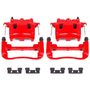 Power Stop 04-06 Infiniti QX56 Front Red Calipers w/Brackets - Pair Power Stop 04-06 Infiniti QX56 Front Red Calipers w/Brackets - Pair