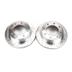 Power Stop 00-05 Ford Excursion Rear Evolution Drilled & Slotted Rotors - Pair Power Stop 00-05 Ford Excursion Rear Evolution Drilled & Slotted Rotors - Pair
