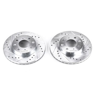 Power Stop 88-91 Honda Civic Front Evolution Drilled & Slotted Rotors - Pair Power Stop 88-91 Honda Civic Front Evolution Drilled & Slotted Rotors - Pair