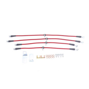 Power Stop 06-11 Honda Civic Front & Rear SS Braided Brake Hose Kit Power Stop 06-11 Honda Civic Front & Rear SS Braided Brake Hose Kit