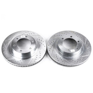 Power Stop 03-09 Lexus GX470 Front Evolution Drilled & Slotted Rotors - Pair Power Stop 03-09 Lexus GX470 Front Evolution Drilled & Slotted Rotors - Pair