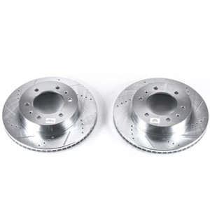Power Stop 06-10 Hummer H3 Front Evolution Drilled & Slotted Rotors - Pair Power Stop 06-10 Hummer H3 Front Evolution Drilled & Slotted Rotors - Pair