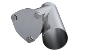 QTP 3in Weld-On QTEC Exhaust Cutout Y-Pipe