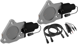 QTP 3in Bolt-On QTEC Dual Electric Cutout Valves - Pair