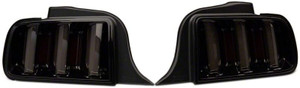 Raxiom 05-09 Ford Mustang Vector V2 LED Tail Lights- Black Housing (Smoked Lens)