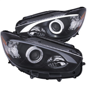 ANZO 13-14 Mazda CX-5 Projector Headlights w/ Halo Black w/ Amber
