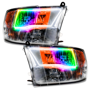 Oracle 09-17 Dodge Ram Sport ColorSHIFT+ SWITCHBACK HL - Chrome - ColorSHIFT w/o Controller