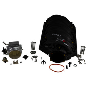 FAST LSXR 102MM Rect Port Intake Manifold - Black w/ 102MM Big Mouth Billet Throttle Body (Kit) FAST LSXR 102MM Rect Port Intake Manifold - Black w/ 102MM Big Mouth Billet Throttle Body (Kit)