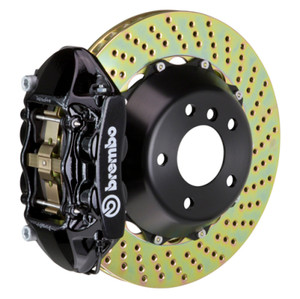 Brembo 12-16 991.1 C2 Rear GT BBK 4 Piston Cast 380x28 2pc Rotor Drilled-Black 2P1.9036A1