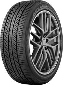 Yokohama Advan Sport A/S+ Tire - 245/40R17 95W