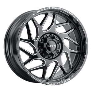 Weld W117 20X10 Fulcrum 5X139.7 5X150 ET-18 BS4.75 Gloss Black MIL 110.2