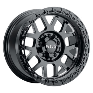Weld W105 17X9.0 Cinch 5X114.3 5X127 ET-12 BS4.50 Gloss Black MIL 78.1