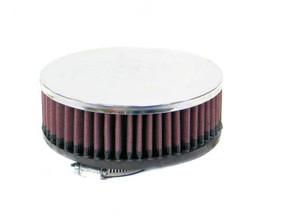 K&N Universal Round Clamp-On Air Filter 2in. Offset Flange / 5-1/8in. OD / 2in. Height
