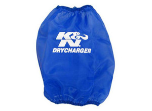 K&N Drycharger Round Tapered Air Filter Wrap 6.5in Base ID/4.5in Top ID/7in H - Blue