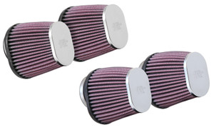 K&N Universal Clamp-On Air Filter 2-1/8in Flange 4x3in-B 3x2in-T 4in-L