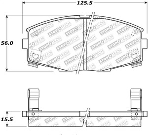 StopTech Street Touring 87-92 MK3 Supra Front Brake Pads