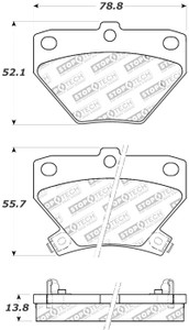 StopTech Street Touring 00-05 Celica GT-S Rear Brake Pads